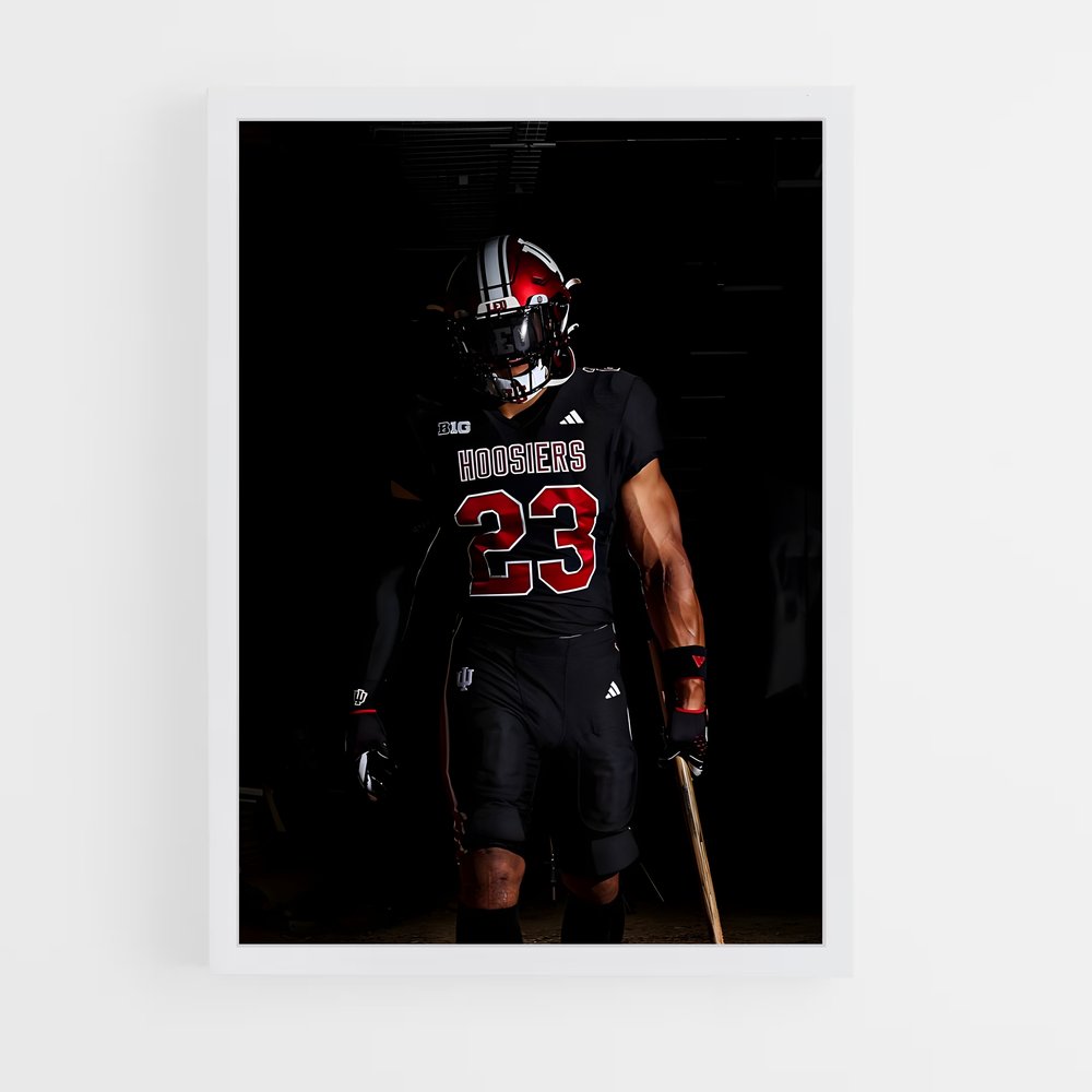 Poster Indiana Warrior – affiche Basketball (vue 3)